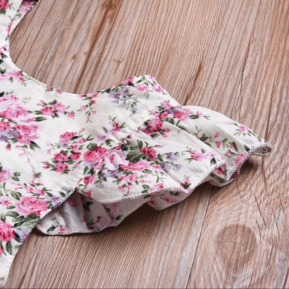 Lily Floral Sunsuit Romper - Picture 3 of 7